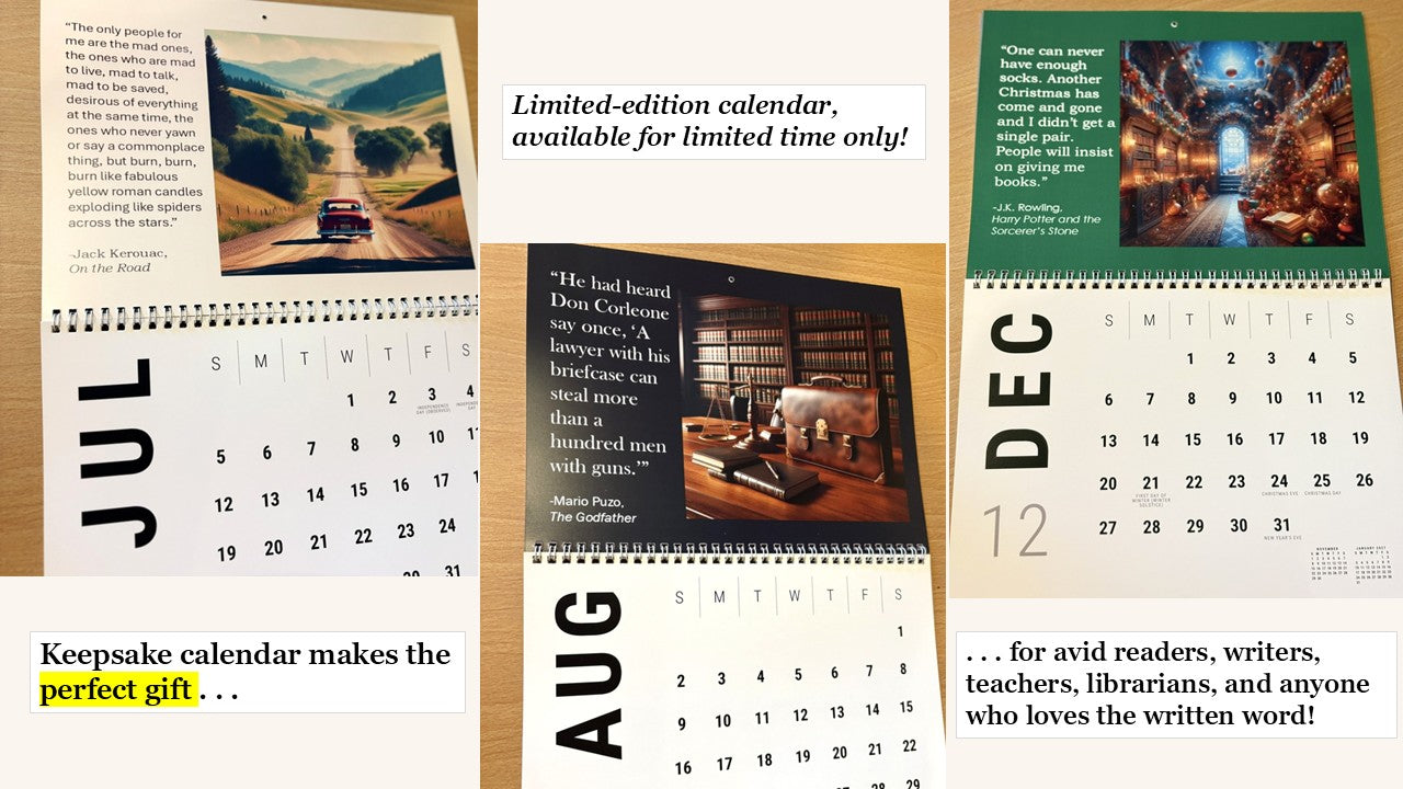 Legendary Lines: A 2026 Calendar for Book Lovers